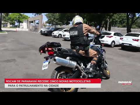 ROCAM de Paranavaí recebe novas motocicletas para o patrulhamento