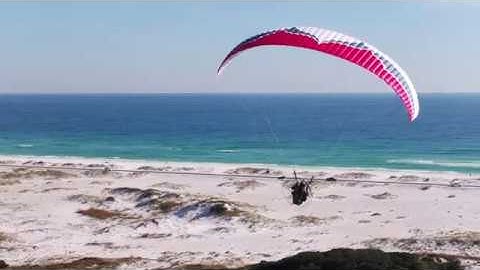 Paramotor Drone Chase Flight