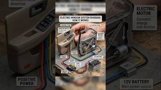 Electric window system diagram how it work