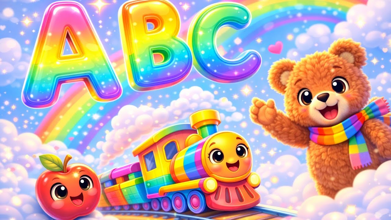 All Aboard the ABC Train! 🚂 | Learn Alphabet A to Z for Toddlers ...