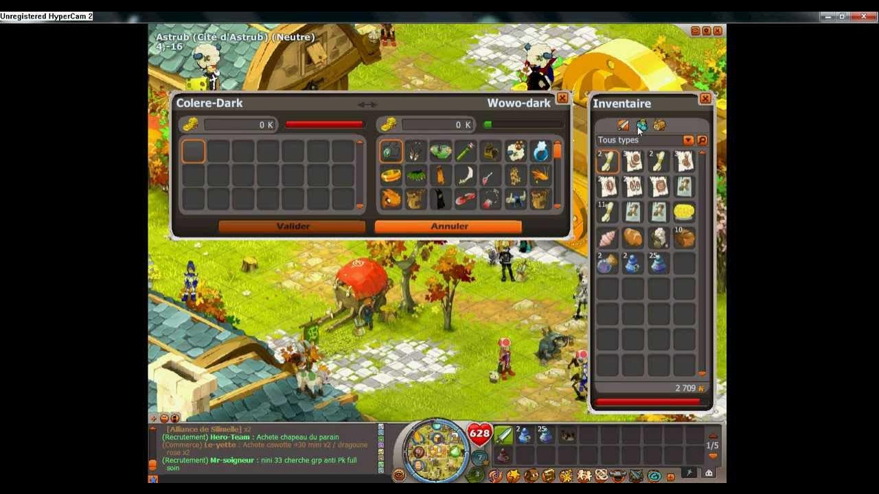 Dofus sh Depart en vacance, mode marchand s