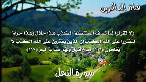 ما تيسر من سورة النحل اسلام صبحي