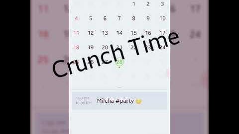 Crunch Time