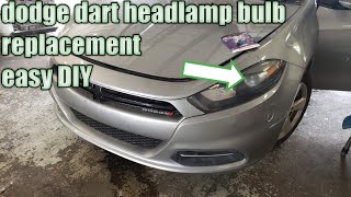 Dodge dart head lamp bulb replacement