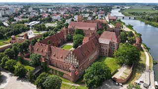 Zamek w Malborku/Malbork Castle Drone Footage 4K