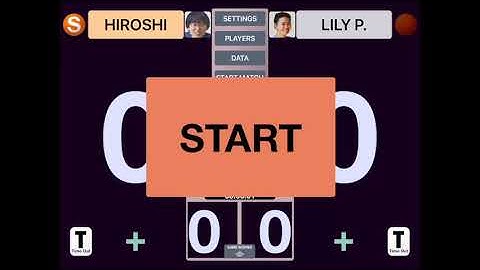 Table Tennis Digital Score App Tutorial #1