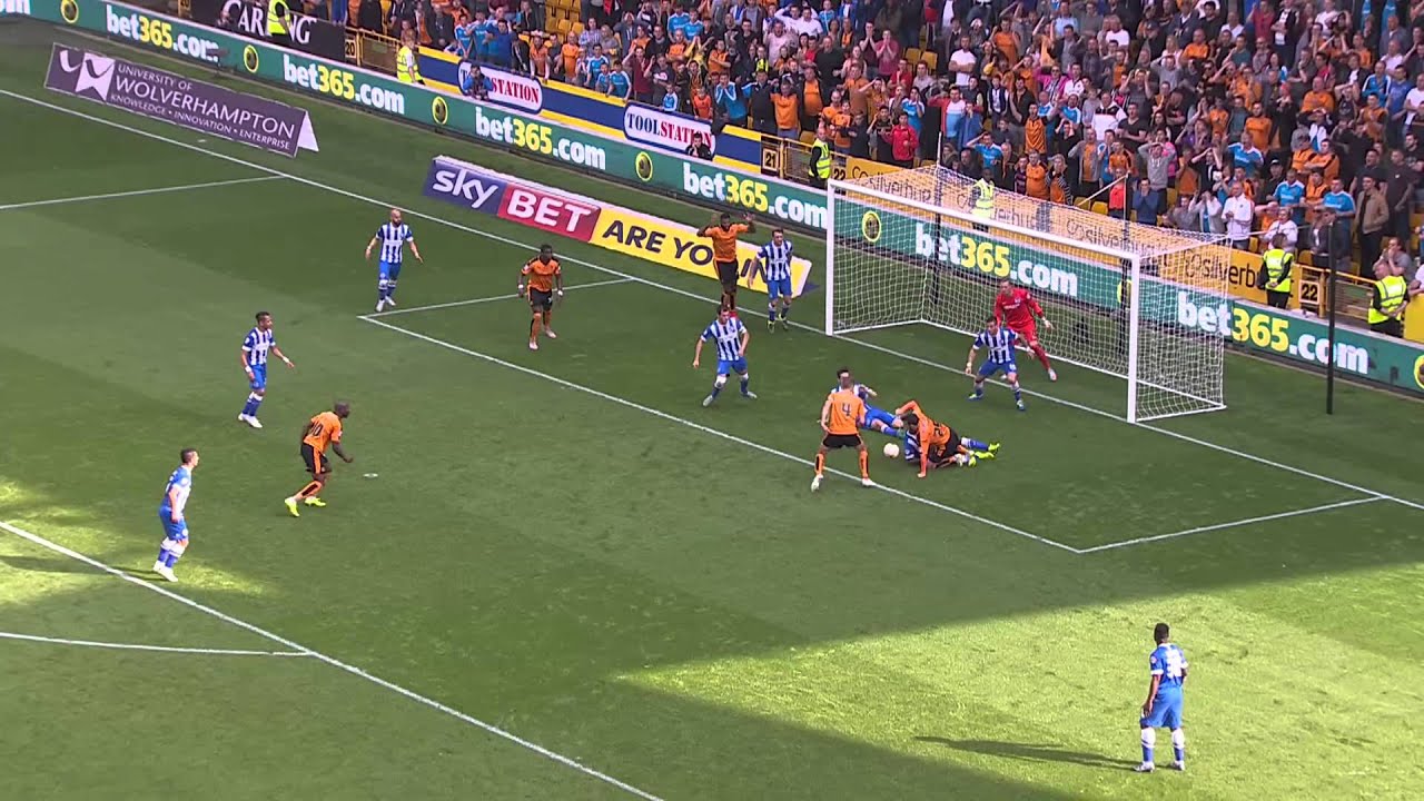 WOLVERHAMPTON WANDERERS 0 BRIGHTON & HOVE ALBION 0 YouTube