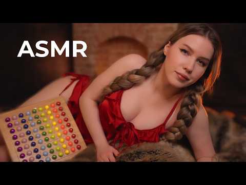 ASMR 5 in 1 ❤️‍🔥 Sleepy Color Puzzle by the fireplace (SUB) 🔥 close whisper 1 hour
