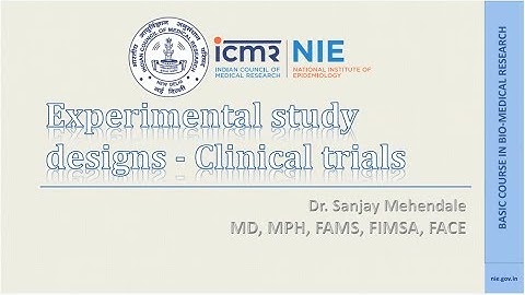 07 Experimental study designs