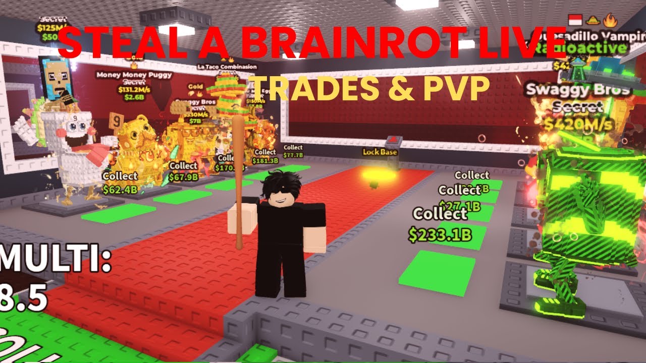 LIVE Trading with Viewers! Steal a Brainrot Roblox 