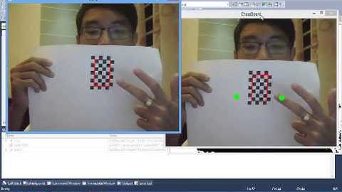 Chessboard + Skin detection with OpenCV demo 6