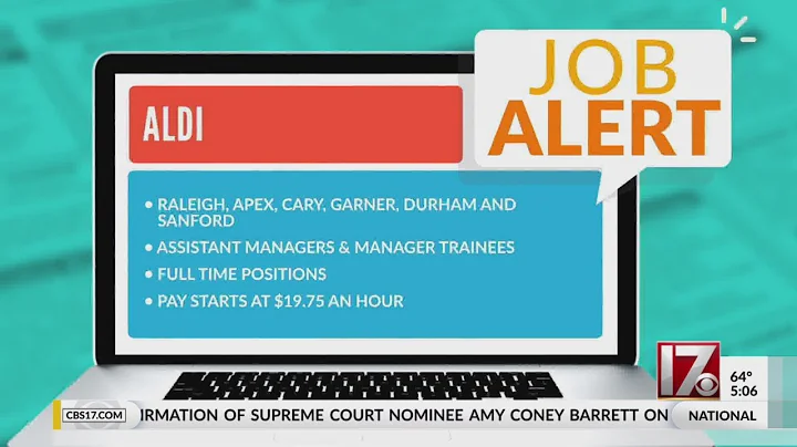 CBS 17 Job Alert - Aldi is hiring