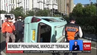 Berebut Penumpang, Mikrolet Terbalik | REDAKSI (13/08/21)