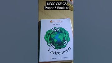 UPSC CSE || GS Paper 3 || Booklist #upsc #upscmotivation #upscbooklist #youtube #upscpreparation #gs