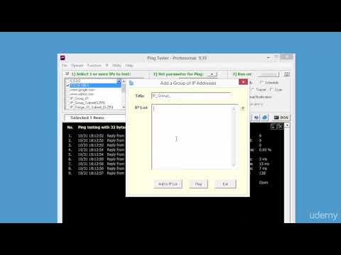 Port Scanning - 4 Ping Tester Demo