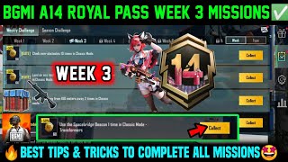 A14 Rp Week 3 Mission Bgmi Week 3 Missions Explained A14 Royal Pass Week 3 Mission C8S24 Week 3