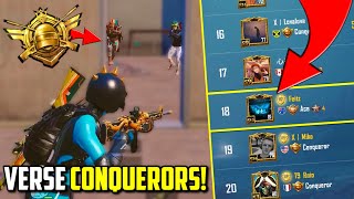 M16 Shotgun Vs Conqueror Squad Top 100 Leaderboard Pubg Mobile