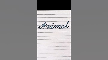 How to write Animals name in English |Cursive Handwriting practice #shorts #handwriting #animal
