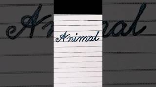 How to write Animals name in English |Cursive Handwriting practice shorts handwriting animal