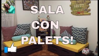 Bonito Proceso título COMO HACER UNA SALA CON PALETS O ESTIBAS (VERSIÓN FÁCIL) - YouTube