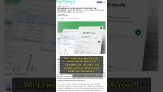 🧐👉 Microsoft Copilot Upgrades: Agentic AI Supercharges Office Productivity #QixNewsAI