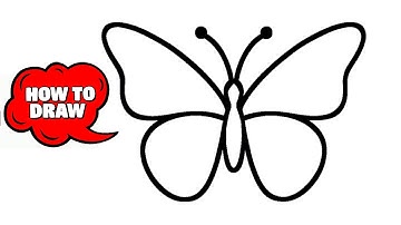 How to Draw a Butterfly | Easy Step-by-Step for Beginners 🦋