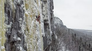 Frost Hammer - WI5+  FA/FFA - | Thunder Bay Climbing