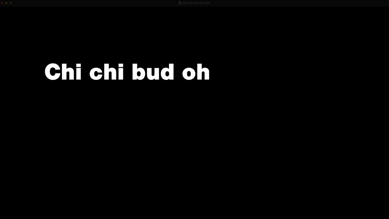 TP Brum 2024: "Chi chi bud oh"