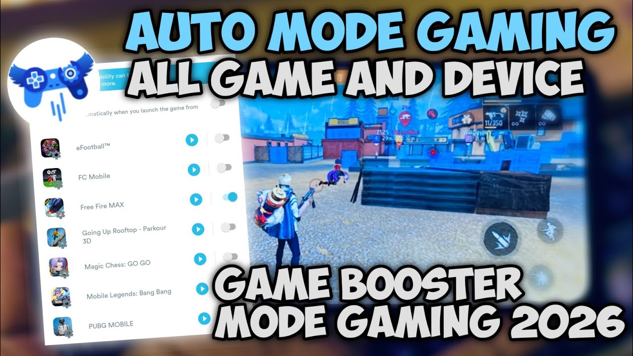 Auto Mode Gaming‼️Game Booster Mode Gaming Performance All Game and Device