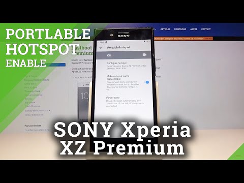 How to Create Portable Hotspot in SONY Xperia XZ Premium – Share Internet Connection