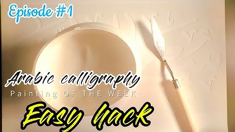 Easy Arabic calligraphy hack using stencil for complete beginners