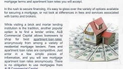 Where Can You Find Outstanding Apartment Loan Rates? 