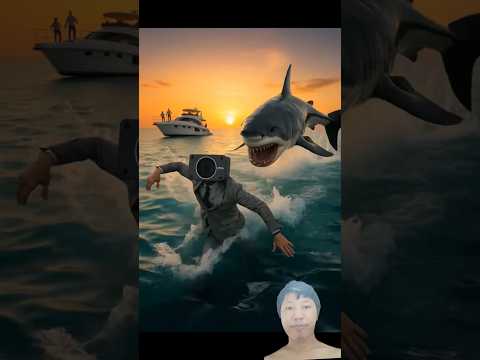 Shark Attack Skibiditoilet Edit Shorts