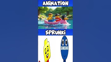 My Sprunki OC LEGO x Samsung | The duck boat is sinking! Panic on the LEGO lake!  #sprunki #lego