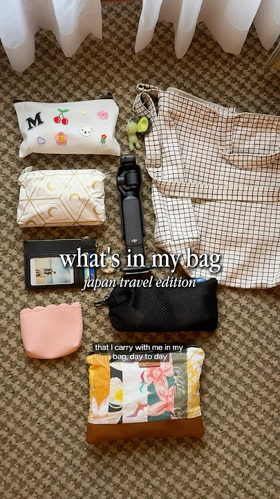 my travel bag essentials: japan edition 🇯🇵✈️👜