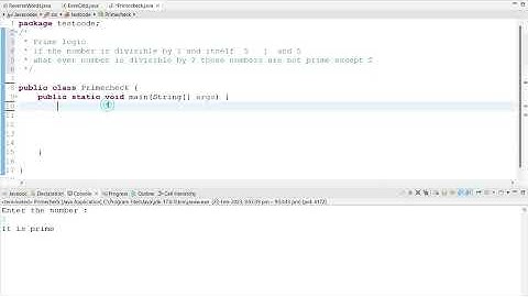 prime number in java | java interview coding | how to  check prime number