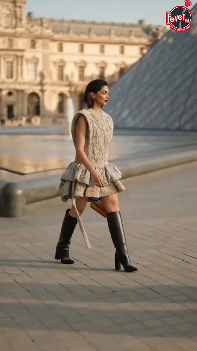 Deepika Padukone takes over Paris in striking grey mini dress for