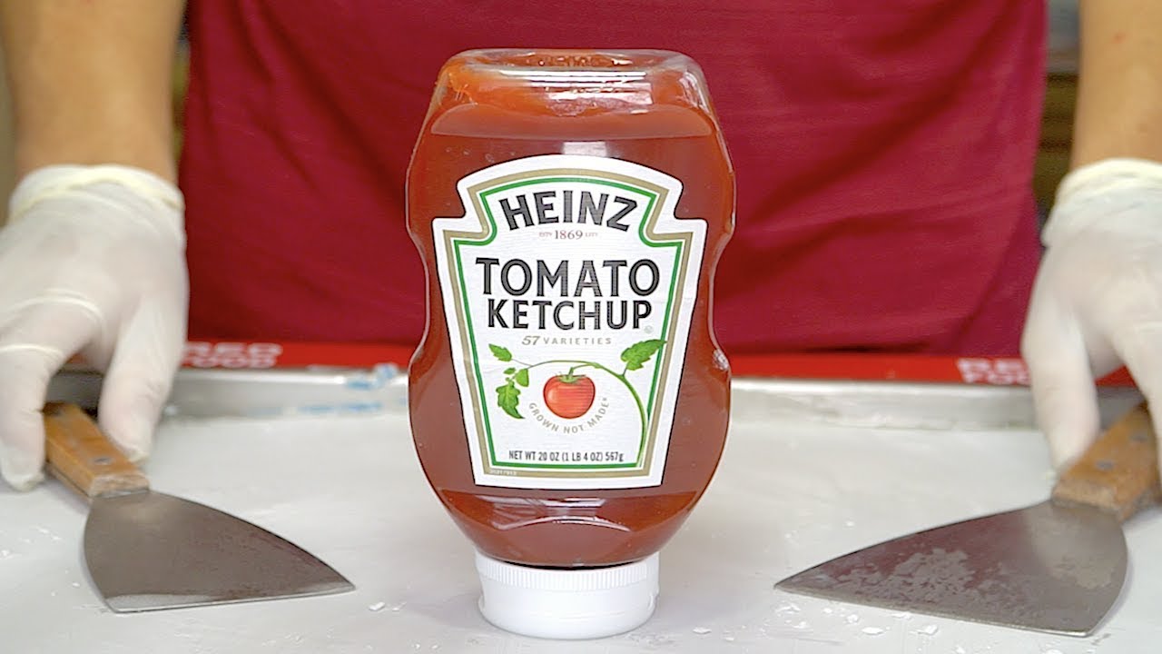Tomato Ketchup Ice Cream Rolls Watch till end YouTube