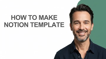 How to Make Notion Template - KevinHowTo