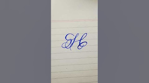 How to write H in copperplate writing | cursive handwriting practice #shorts #fountainpen #drawing