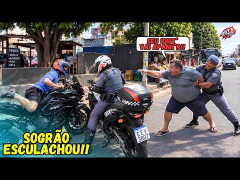 FUGIU DA POLÍCIA E QUASE APANHOU DO SOGRO !!!