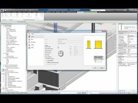 Revit Steel Connections Base Column Connection - A How To Guide