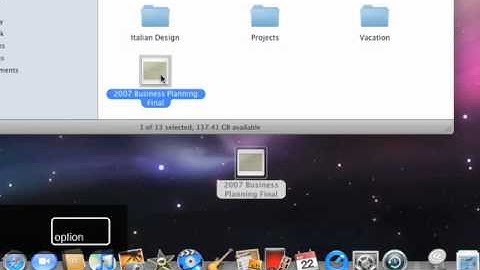 Apple Quick Tips - Dragging Files