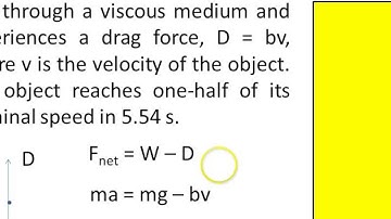 Velocity Dependent Forces video