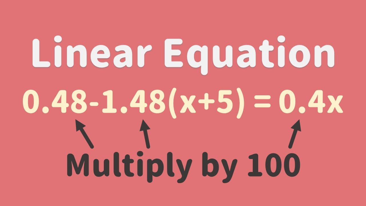 Solving Linear Equations With Decimals Algebra Glass Of Numbers Solving Linear Equations With Decimals Algebra Glass Of Numbers