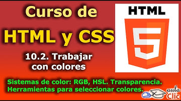 Curso de HTML y CSS. 10.2. Trabajar con colores.