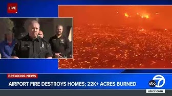Officials provide update after Airport Fire destroys homes near Lake Elsinore thumbnail