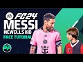 Ea fc 24 messi young kid newells face   pro clubs face creation  career mode  lookalike