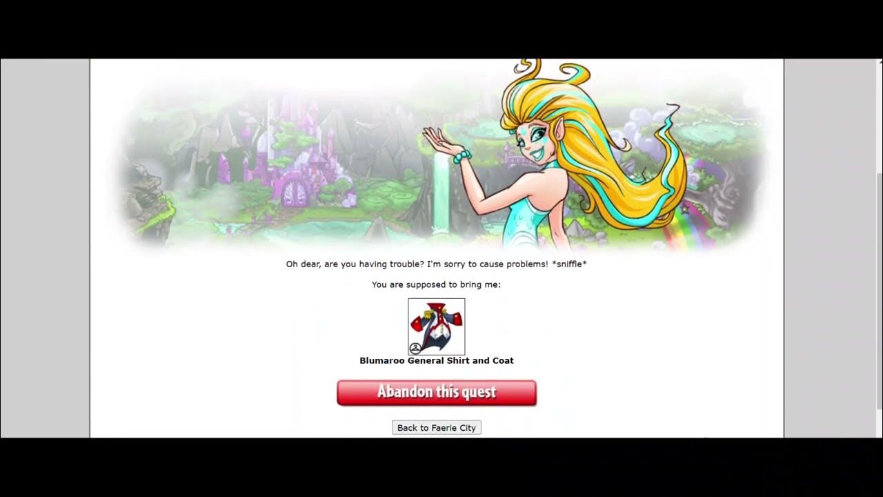 Neopets Fountain Faerie Quest Mallow Grundo YouTube
