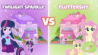 TWILIGHT SPARKLE Vs FLUTTERSHY 🌸🏡 Toca Boca FREE Family House Challenge! 😱 Who Will WIN?!